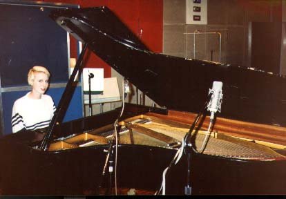 Johnny at the piano at BBC studios, Maida Vale